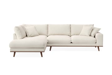 Copenhagen Premium 4-personers Venstrevendt L-formet Dyb Chaiselongsofa i Stof