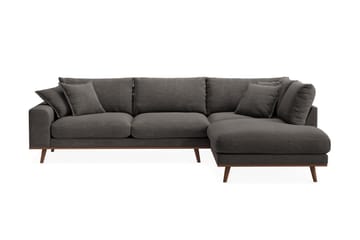 Copenhagen Premium 4-personers Højrevendt L-formet Dyb Chaiselongsofa i Stof