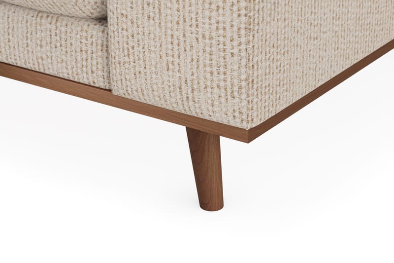 Copenhagen Premium 4-personers Venstrevendt L-formet Dyb Divansofa i Chenille - Beige - Møbler - Sofaer - Sofa med sjeselong