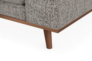 Copenhagen Premium 4-personers Venstrevendt L-formet Dyb Chaiselongsofa i Chenille - Grå - Møbler - Sofaer - Sofa med sjeselong