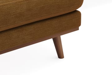 Copenhagen Premium 5-personers Venstrevendt U-formet Dyb Sofa med Divan og Chaiselong i Stof - Sennepsgul - Møbler - Sofaer - U-sofa