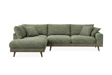 Copenhagen Premium 4-personers Venstrevendt L-formet Dyb Chaiselongsofa i Chenille
