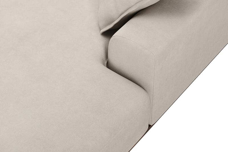 Copenhagen Premium 5-personers Venstrevendt U-formet Dyb Sofa med Divan og Chaiselong i Stoff - Beige - Møbler - Sofaer - U-sofa