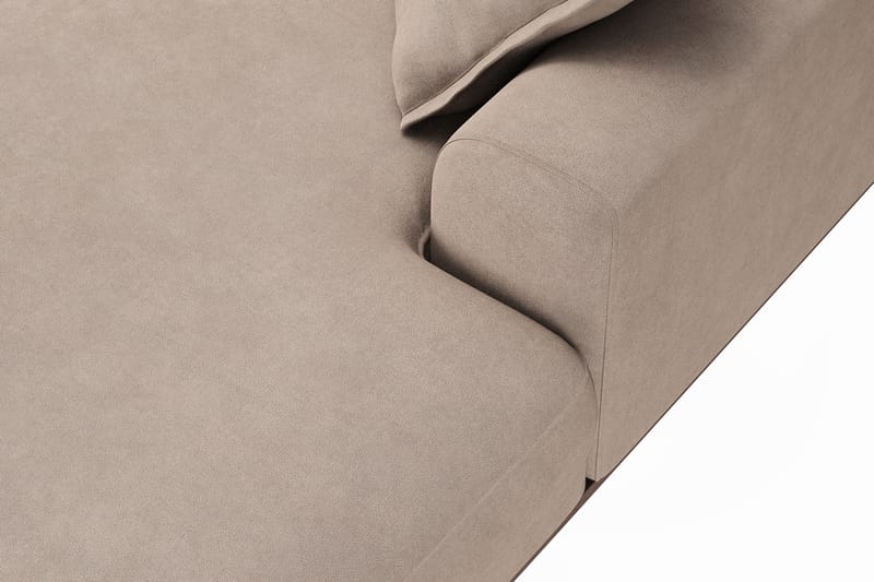 Copenhagen Premium 5-personers Venstrevendt U-formet Dyb Sofa med Divan og Chaiselong i Stoff - Lyse brun - Møbler - Sofaer - U-sofa
