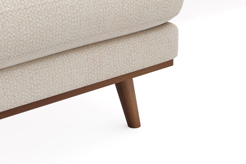 Copenhagen Premium 5-personers Højrevendt U-formet Dyb Sofa med Divan og Chaiselong i Chenille - Lys beige - Møbler - Sofaer - U-sofa