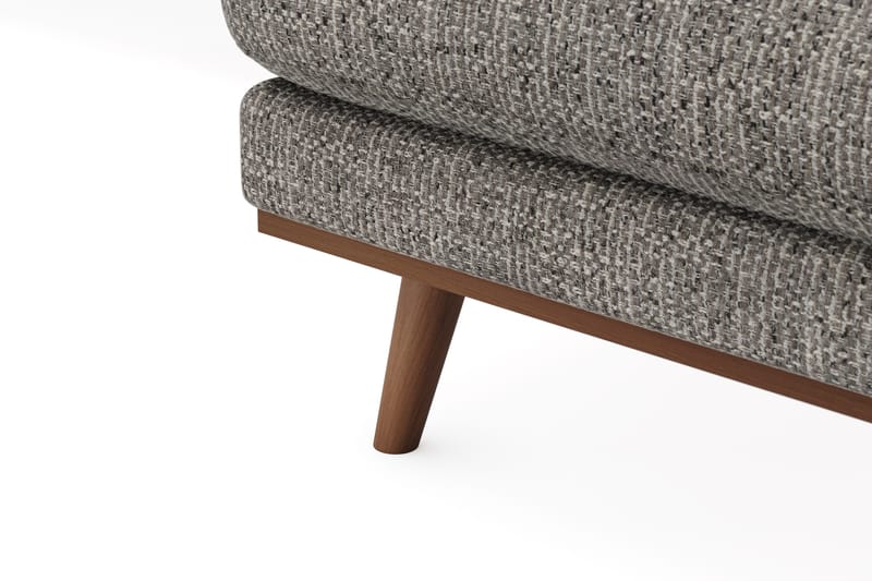 Copenhagen Premium 5-personers Venstrevendt U-formet Dyb Sofa med Divan og Chaiselong i Chenille - Grå - Møbler - Sofaer - U-sofa