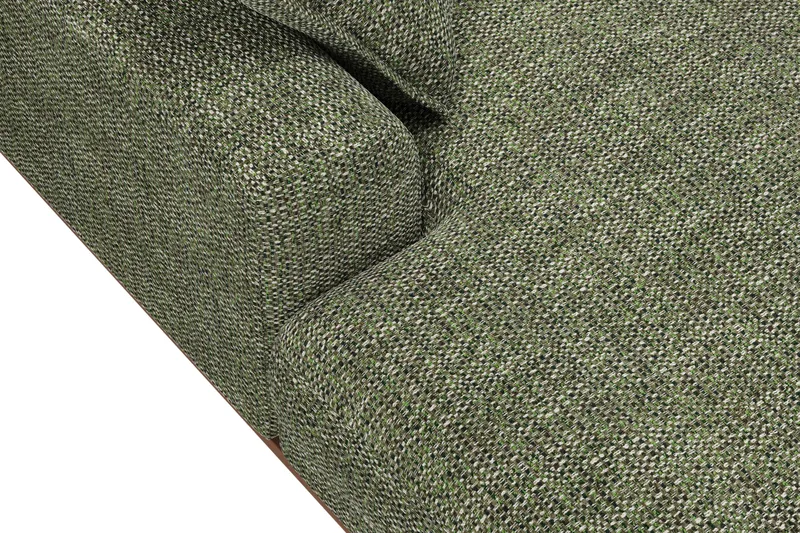 Copenhagen Premium 5-personers Højrevendt U-formet Dyb Sofa med Divan og Chaiselong i Chenille - Grøn - Møbler - Sofaer - U-sofa