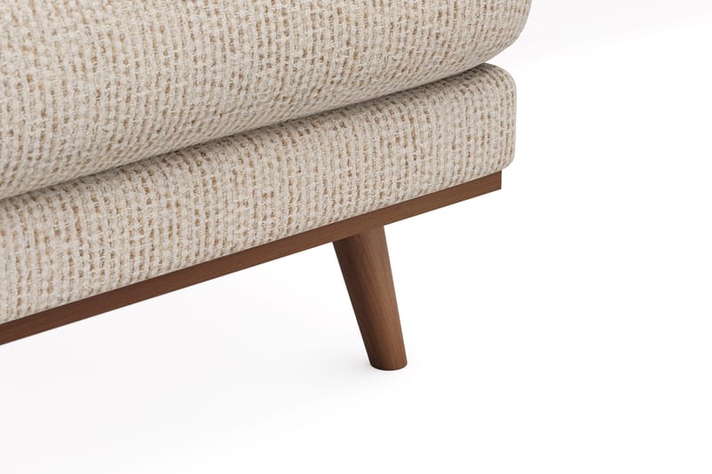 Copenhagen Premium 5-personers Højrevendt U-formet Dyb Sofa med Divan og Chaiselong i Chenille - Beige - Møbler - Sofaer - U-sofa