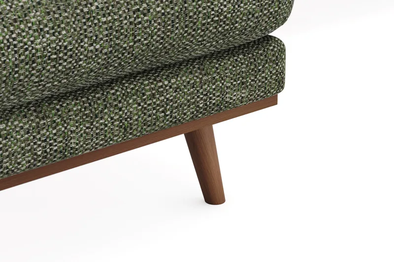 Copenhagen Premium 5-personers Højrevendt U-formet Dyb Sofa med Divan og Chaiselong i Chenille - Grøn - Møbler - Sofaer - U-sofa