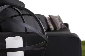 Crazy 3-seters Sofa i Kunstlær - Svart - Møbler - Sofaer - Sofa 3 seter
