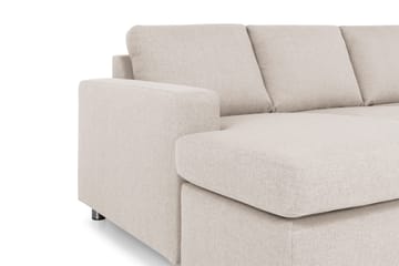 Crazy 4-seters Høyrevendt U-formet Large Sofa med Divan og Sjeselong i Stoff - Beige - Møbler - Sofaer - U-sofa