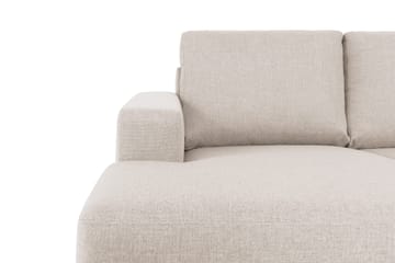 Crazy 4-seters Høyrevendt U-formet Large Sofa med Divan og Sjeselong i Stoff - Beige - Møbler - Sofaer - U-sofa