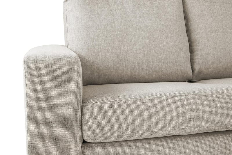 Crazy 4-seters Høyrevendt U-formet Large Sofa med Divan og Sjeselong i Stoff - Beige - Møbler - Sofaer - U-sofa