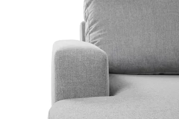 Crazy 4-seters Høyrevendt U-formet Large Sofa med Divan og Sjeselong i Stoff - Grå - Møbler - Sofaer - U-sofa