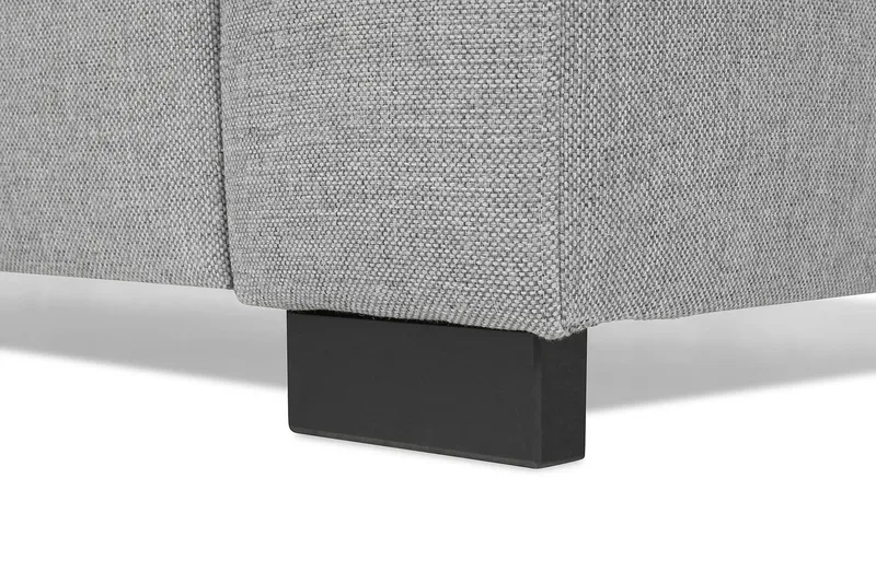 Crazy 4-seters Høyrevendt U-formet Large Sofa med Divan og Sjeselong i Stoff - Grå - Møbler - Sofaer - U-sofa
