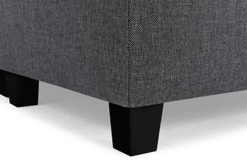 Crazy 4-seters Høyrevendt U-formet Small Sofa med Divan og Sjeselong i Stoff - Mørkegrå - Møbler - Sofaer - U-sofa