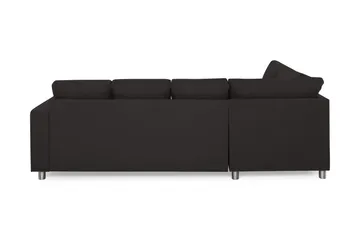 Crazy 4-seters Venstrevendt U-formet Large Sofa med Divan og Sjeselong i Stoff - Antrasitt - Møbler - Sofaer - U-sofa