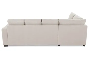 Crazy 4-seters Venstrevendt U-formet Large Sofa med Divan og Sjeselong i Stoff - Beige - Møbler - Sofaer - U-sofa
