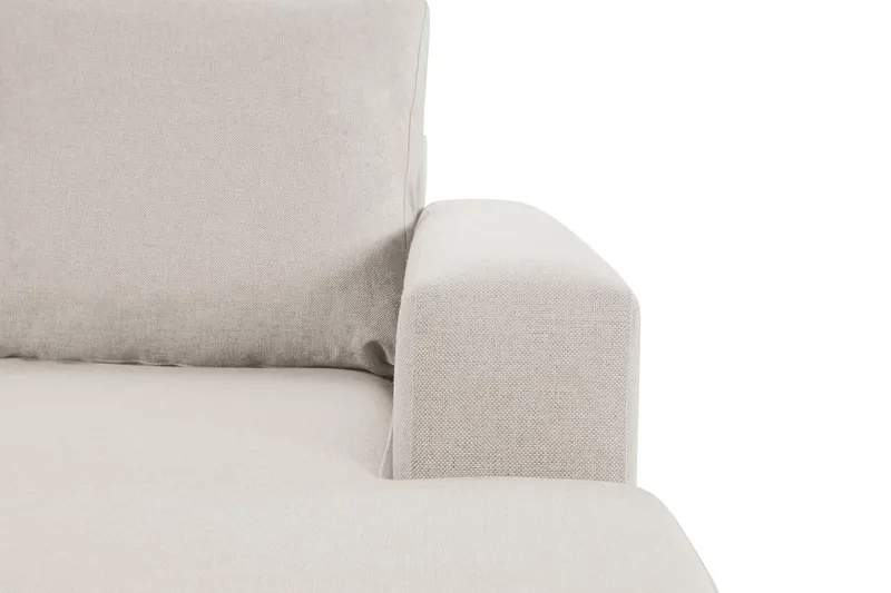Crazy 4-seters Venstrevendt U-formet Large Sofa med Divan og Sjeselong i Stoff - Beige - Møbler - Sofaer - U-sofa