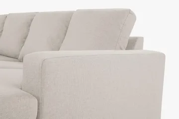Crazy 4-seters Venstrevendt U-formet Large Sofa med Divan og Sjeselong i Stoff - Beige - Møbler - Sofaer - U-sofa