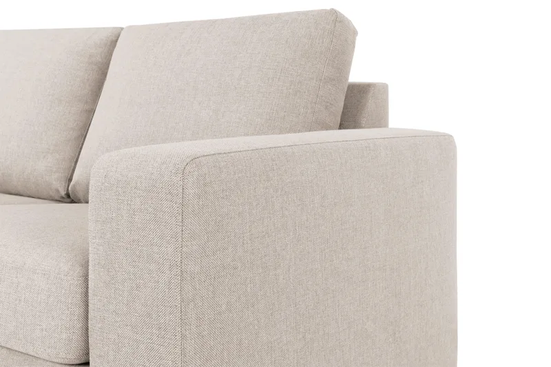 Crazy 4-seters Venstrevendt U-formet Large Sofa med Divan og Sjeselong i Stoff - Beige - Møbler - Sofaer - U-sofa