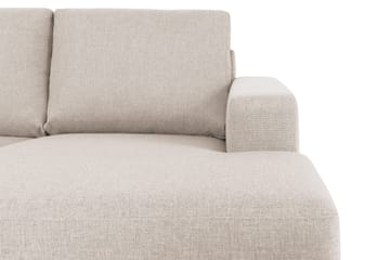 Crazy 4-seters Venstrevendt U-formet Large Sofa med Divan og Sjeselong i Stoff - Beige - Møbler - Sofaer - U-sofa