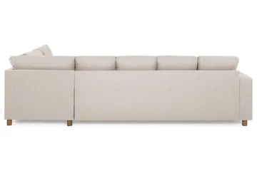 Crazy 5-seters Høyrevendt U-formet X-Large Sofa med Divan og Sjeselong i Stoff - Beige - Møbler - Sofaer - U-sofa