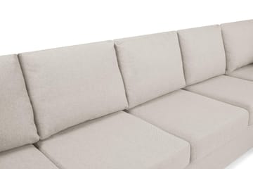 Crazy 5-seters Høyrevendt U-formet X-Large Sofa med Divan og Sjeselong i Stoff - Beige - Møbler - Sofaer - U-sofa