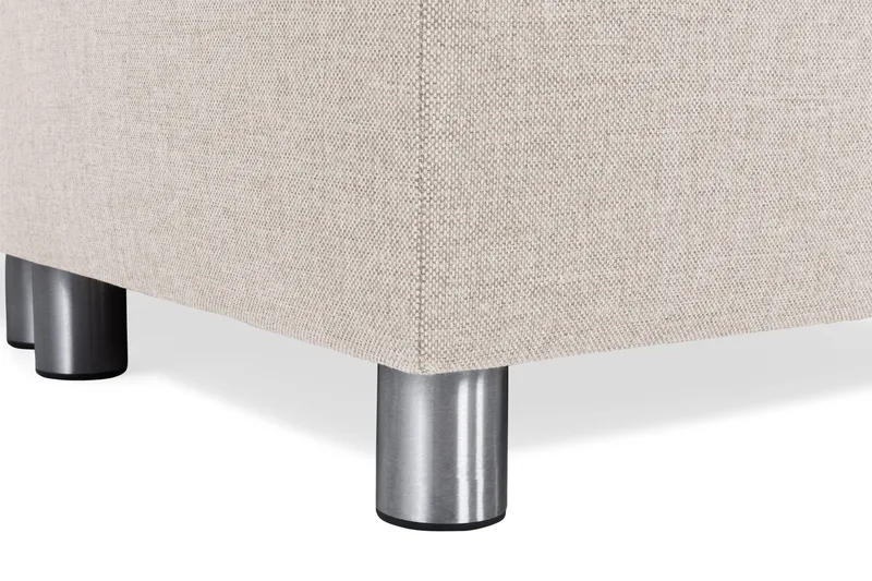 Crazy 5-seters Høyrevendt U-formet X-Large Sofa med Divan og Sjeselong i Stoff - Beige - Møbler - Sofaer - U-sofa