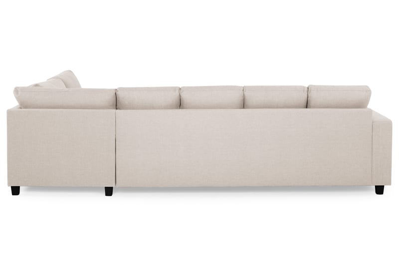 Crazy 5-seters Høyrevendt U-formet X-Large Sofa med Divan og Sjeselong i Stoff - Beige - Møbler - Sofaer - U-sofa