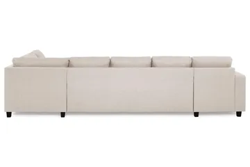 Crazy 5-seters Høyrevendt U-formet X-Large Sofa med Divan og Sjeselong i Stoff - Beige - Møbler - Sofaer - U-sofa
