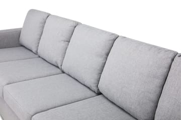 Crazy 5-seters Høyrevendt U-formet X-Large Sofa med Divan og Sjeselong i Stoff - Grå - Møbler - Sofaer - U-sofa