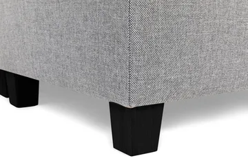 Crazy 5-seters Høyrevendt U-formet X-Large Sofa med Divan og Sjeselong i Stoff - Grå - Møbler - Sofaer - U-sofa