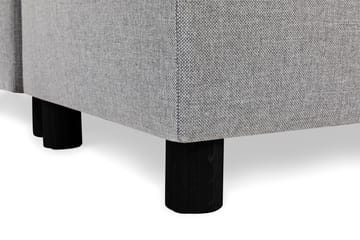 Crazy 5-seters Høyrevendt U-formet X-Large Sofa med Divan og Sjeselong i Stoff - Grå - Møbler - Sofaer - U-sofa