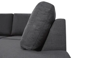 Crazy 5-seters Høyrevendt U-formet X-Large Sofa med Divan og Sjeselong i Stoff - Mørkegrå - Møbler - Sofaer - U-sofa