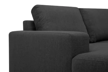 Crazy 5-seters Høyrevendt U-formet X-Large Sofa med Divan og Sjeselong i Stoff - Mørkegrå - Møbler - Sofaer - U-sofa