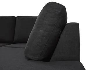 Crazy 5-seters U-formet Sofa med Dobbel Sjeselong i Stoff - Antrasitt - Møbler - Sofaer - U-sofa
