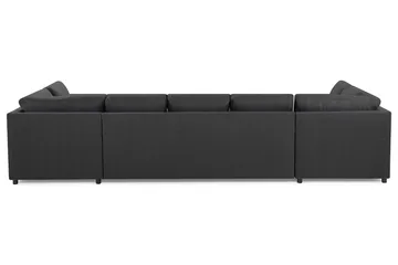 Crazy 5-seters U-formet Sofa med Dobbel Sjeselong i Stoff - Mørkegrå - Møbler - Sofaer - U-sofa