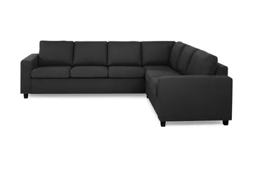 Crazy 5-seters Vendbar L-formet Large Hjørnesofa i Stoff - Antrasitt - Møbler - Sofaer - Hjørnesofa