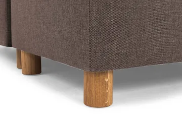 Crazy 5-seters Vendbar L-formet Large Hjørnesofa i Stoff - Brun - Møbler - Sofaer - Hjørnesofa