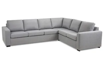 Crazy 5-seters Vendbar L-formet Large Hjørnesofa i Stoff - Grå - Møbler - Sofaer - Hjørnesofa