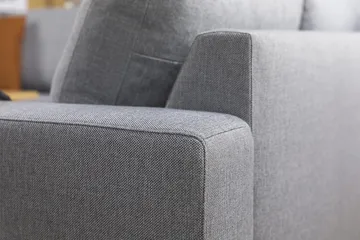 Crazy 5-seters Vendbar L-formet Large Hjørnesofa i Stoff - Grå - Møbler - Sofaer - Hjørnesofa