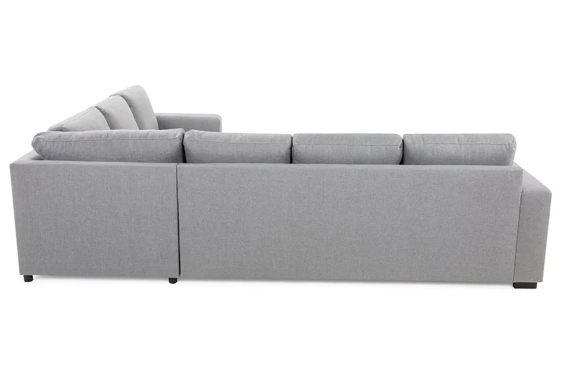 Crazy 5-seters Vendbar L-formet Large Hjørnesofa i Stoff - Grå - Møbler - Sofaer - Hjørnesofa