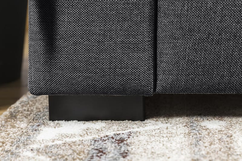 Crazy 5-seters Vendbar L-formet Large Hjørnesofa i Stoff - Mørkegrå - Møbler - Sofaer - Hjørnesofa