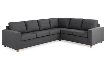 Crazy 5-seters Vendbar L-formet Large Hjørnesofa i Stoff - Mørkegrå - Møbler - Sofaer - Hjørnesofa