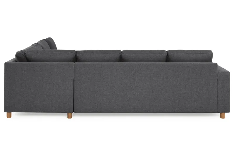 Crazy 5-seters Vendbar L-formet Large Hjørnesofa i Stoff - Mørkegrå - Møbler - Sofaer - Hjørnesofa