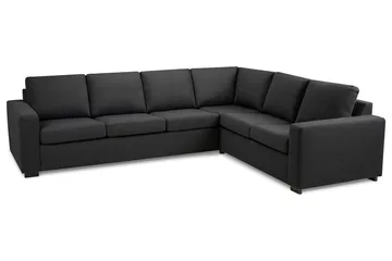 Crazy 5-seters Vendbar L-formet Large Hjørnesofa i Stoff - Mørkegrå - Møbler - Sofaer - Hjørnesofa
