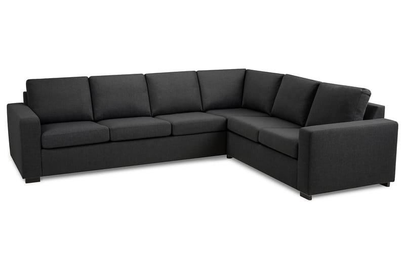 Crazy 5-seters Vendbar L-formet Large Hjørnesofa i Stoff - Mørkegrå - Møbler - Sofaer - Hjørnesofa