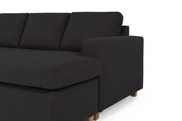 Crazy 5-seters Venstrevendt U-formet Sofa med Divan og Sjeselong i Stoff - Antrasitt - Møbler - Sofaer - U-sofa