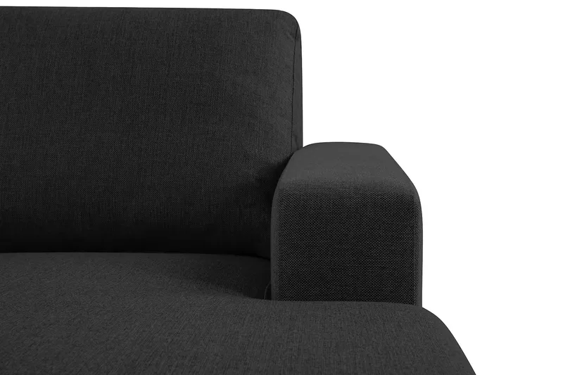 Crazy 5-seters Venstrevendt U-formet Sofa med Divan og Sjeselong i Stoff - Antrasitt - Møbler - Sofaer - U-sofa